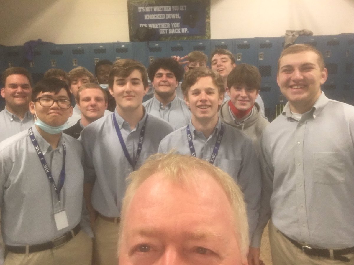 The Lord has blessed me with this job at Kapaun. I get to share the Easter story with my class. And also get to coach the sport I love Football. Crusader Pride!!!