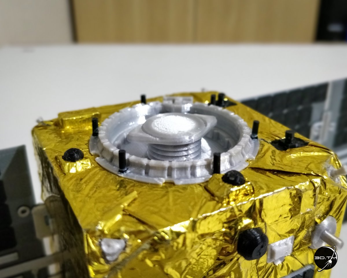 _3d_tm's tweet image. More details of my 3D printed model of ELSA-D, by Astroscale (@astroscale_HQ @Astroscale_US @astroscale_JP  )

#onorbitservicing #satelliteservicing #astroscale #elsad #goELSAs #spacedebris #spacedebrisremoval #3Dprinting