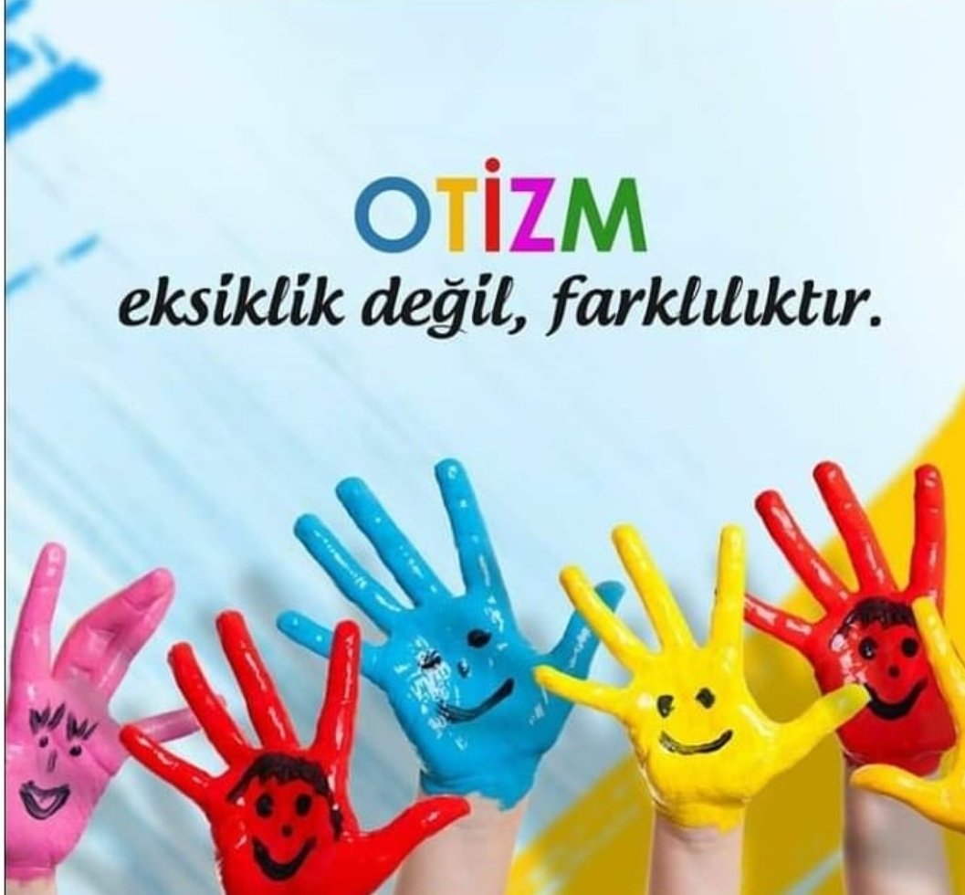 Otizmin farkındayız, Onların yanındayız, Otizm eksiklik değil, farklılıktır.
 #OtizmFarkındalıkGünü