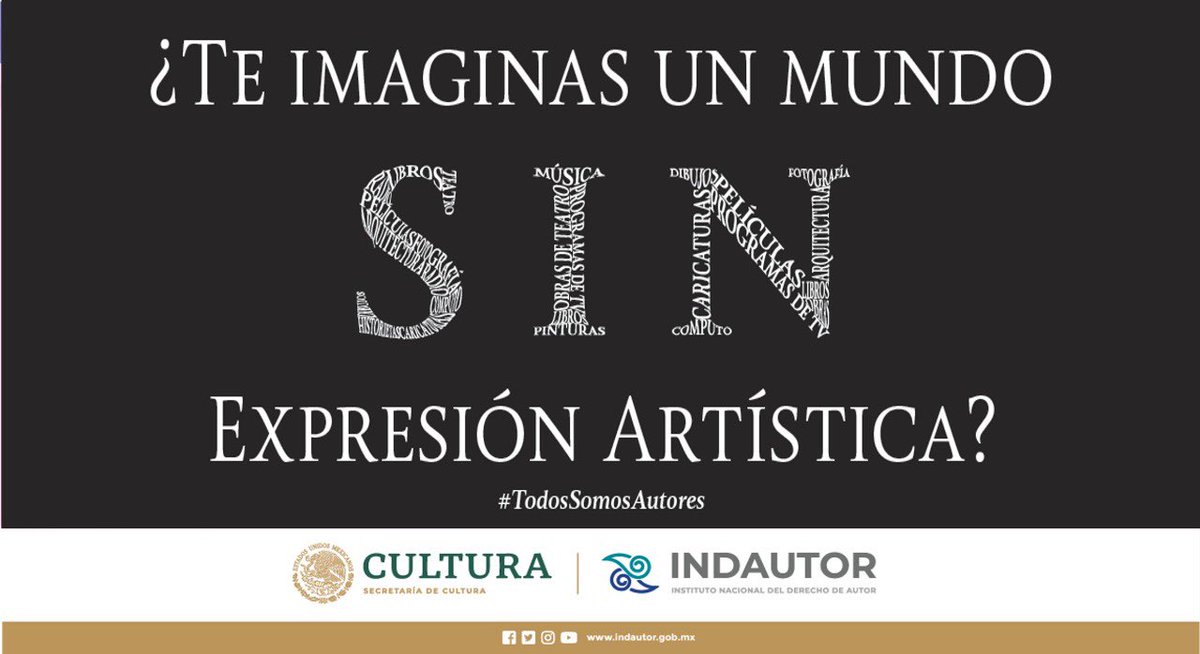 IndautorMexico's tweet photo. #TodosSomosAutores #IndautorMéxico https://t.co/IZaIiNuECe