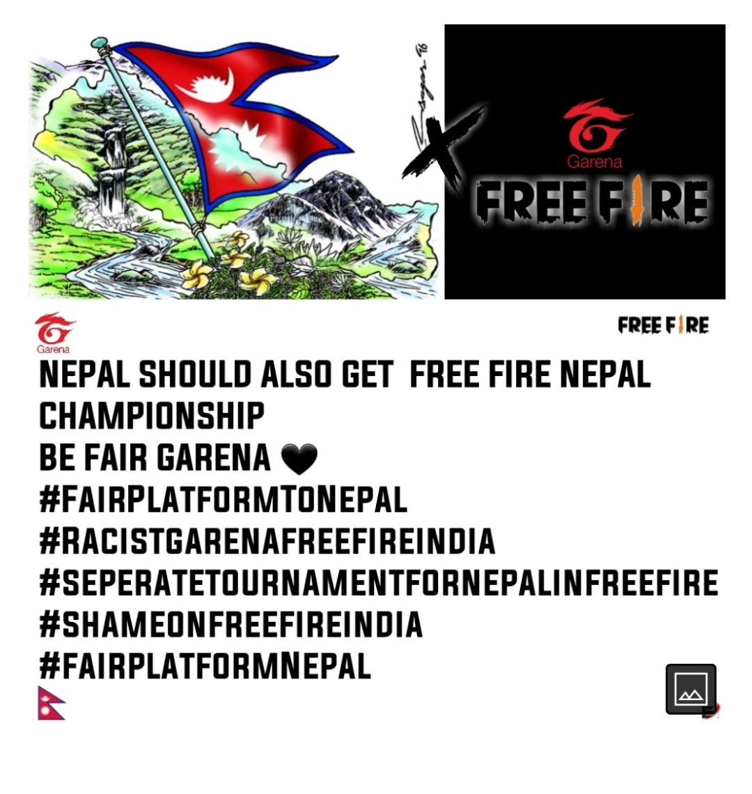 AsianBaba3's tweet photo. @Garena Give us Platform.
#FairPlatformToNepal 
#Racismingarenafreefire 
#ShameOnFreeFireIndia https://t.co/y51GpbiHAI