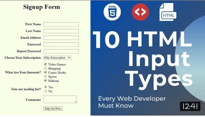 HmaWebdesign's tweet image. What are the mostly used HTML input types?  must watch the video to learn more!

Video link: youtu.be/8qBPKXRUOnk

#html #HTML5 #htmlinput #100DaysOfCode #webdev #Webdesign #webforms #webdevelopment #webdeveloper