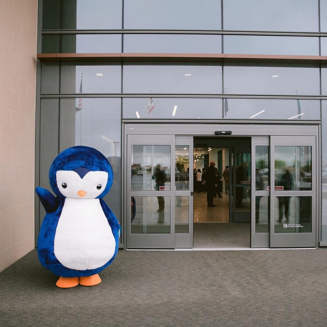 MaydwellMascots's tweet photo. The best part is when the mascot arrives and comes to life. From logo to drawing to mascot! From our studio to wherever you are, we ship internationally. We made this penguin for @adventisthealth and look at all the joy they bring :) 
🐧 https://t.co/CHZSrwwL0y