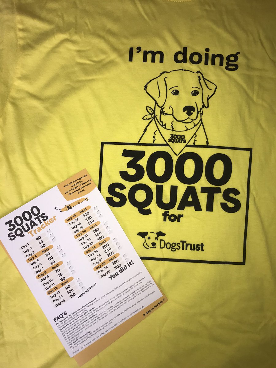 freyaohoro's tweet photo. Today is the first day of doing 3,000 squats for @DogsTrust_IE 🤍 thank you everyone for your donations and support so far ✨ https://t.co/s6VVw5SxL5 #dogstrust #fundraising #3000squats https://t.co/vTZvYFsX5m