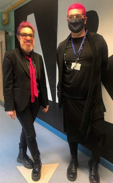 Special @SHSSixthForm @SHS_JLT RAG Week kudos to @SHS_ART_MissG and @FCKahunaBob who swapped clothes for the day, raising over £100 for @CruseCare