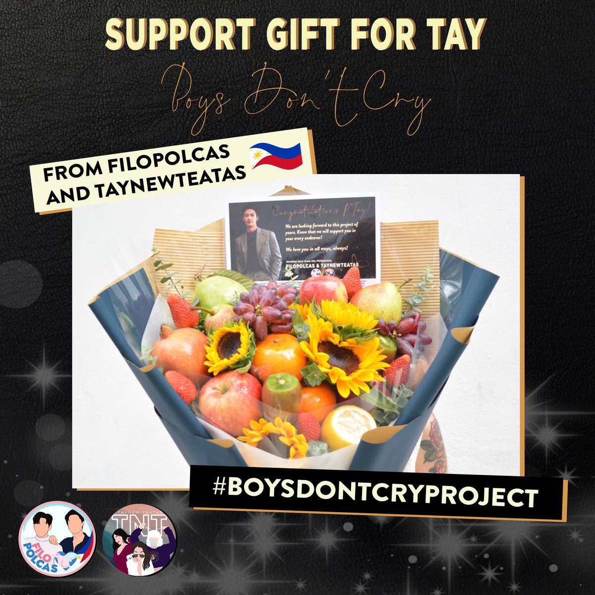 TayNewTeatas's tweet photo. Congratulations, @Tawan_V 🥳 May your year be more fruitful! We're always here to support you!
Sending love from the Philippines together with @filopolcas 💙
Thank you for being the best partner fc in this project @filopolcas
#เตนิว #BOYSDONTCRYPROJECT
#Tawan_V #filopolcas https://t.co/RlHS7aZ54j