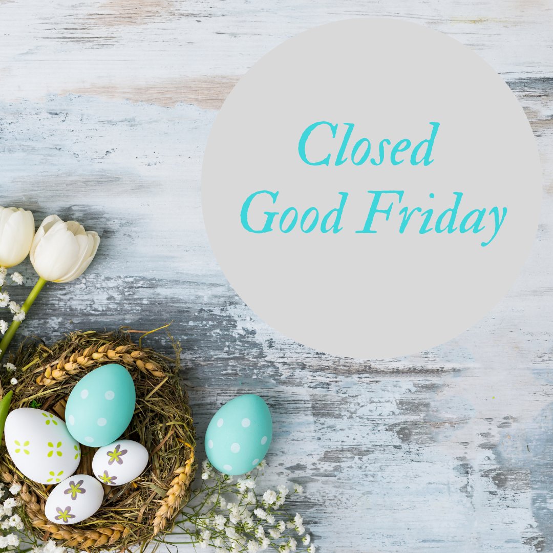 professional_mb's tweet photo. We will be closed tomorrow for Good Friday. Please enjoy your Easter weekend! We will see you bright and early Monday morning.

#mbstone #mbstonecare #easter https://t.co/Zz0khIWCh3