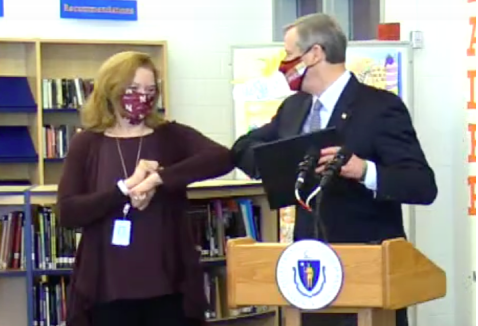 SHIELD_BUSPH's tweet photo. Congratulations Cathy Riccio, MSN, MS, RN of the Newburyport Public Schools as the 2020-2021 who was named School Nurse Administrator of the Year! Cathy is a proven leader who sees the safety of her students and school community as a priority. https://t.co/tmT7TMjNOC