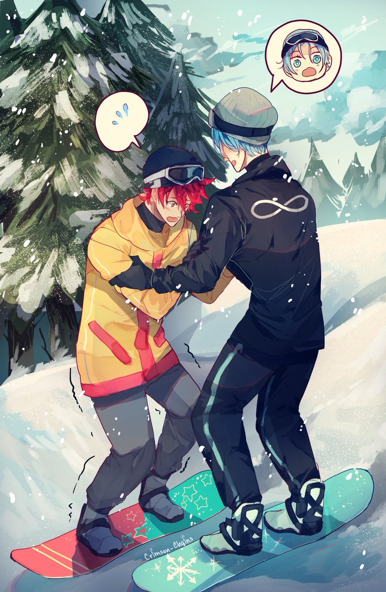 Thought it would be cute if Langa tried to teach snowboarding to Reki when they visit Canada or something ^^
Just lots of love for theeeemm~~~  

#SK8THEINFINITY #renga