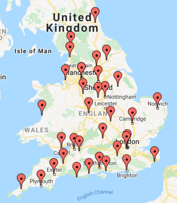 Demonstrations against the #PolicingBill are taking place up and down the country this weekend.

You can find out if there’s one happening in your town/city with this map by @collectiveactuk 👉🏽 j.mp/31A0H9n 

#KillTheBill