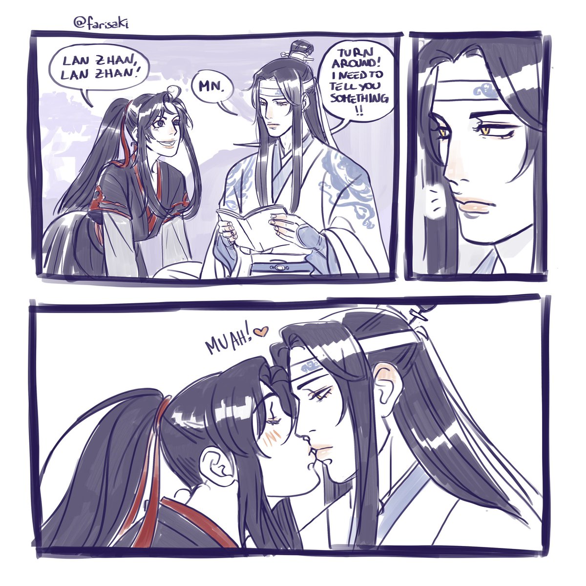 farisaki's tweet photo. I love you!

#MDZS #WangXian https://t.co/RuOtIeI8UX