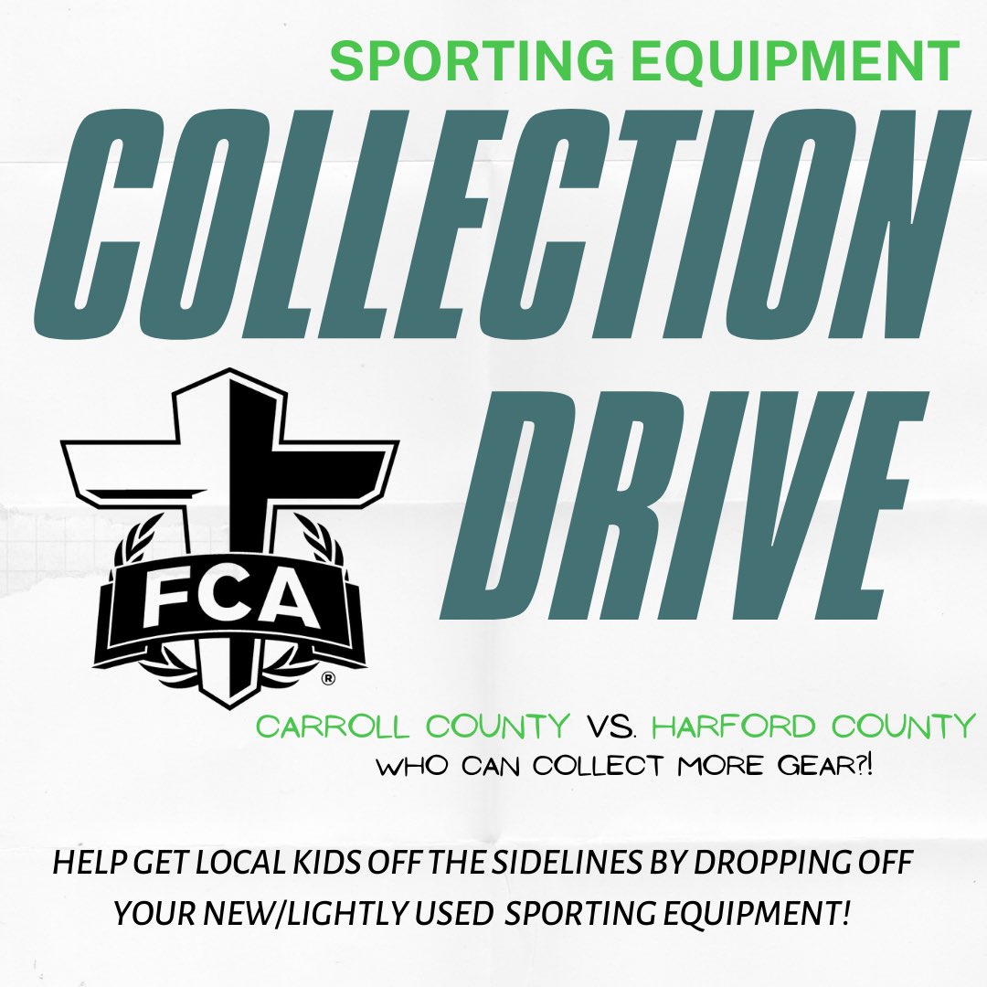 cmdfca's tweet image. Mark your calendars! Bring your used equipment for a great cause!