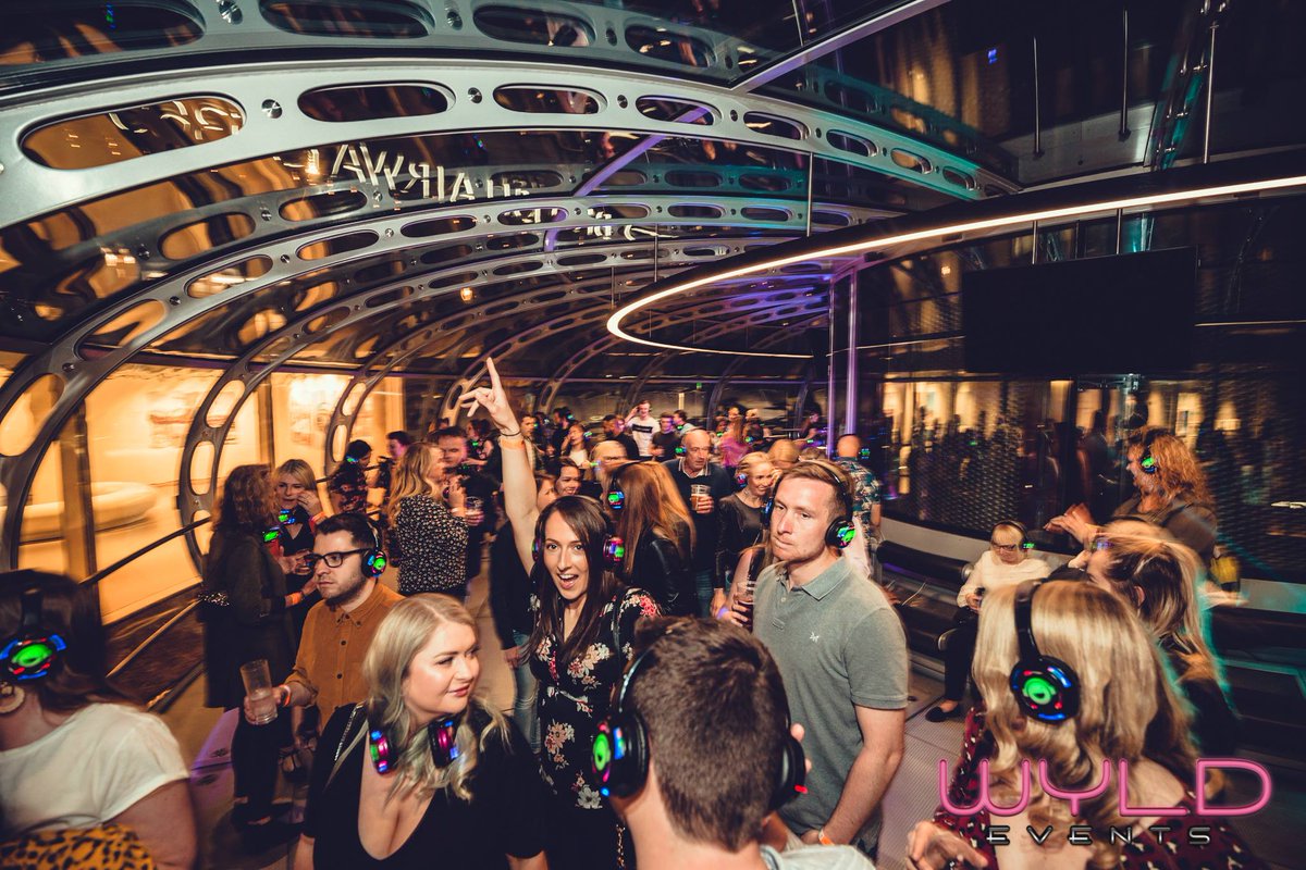 WyldEvents's tweet photo. Today it's a #ThrowbackThursday to our iconic departure from the coolest pod on the planet at our Silent Disco in the Sky at the stunning @BA_i360 🎧✨

How much fun was this?! 💜⠀
⠀
📸 Alessandro Piolanti #WyldEventsBrighton https://t.co/gwrdlzvhH0