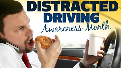 April is Distracted Driving Month.  Look at this amateur trying to eat a donut and drink coffee while driving. First of all its completely obvious he has Zero Law Enforcement Training. Who does he think he is? Chief Wiggum? JUST DRIVE! #justdrive #DriveSafeOhio
