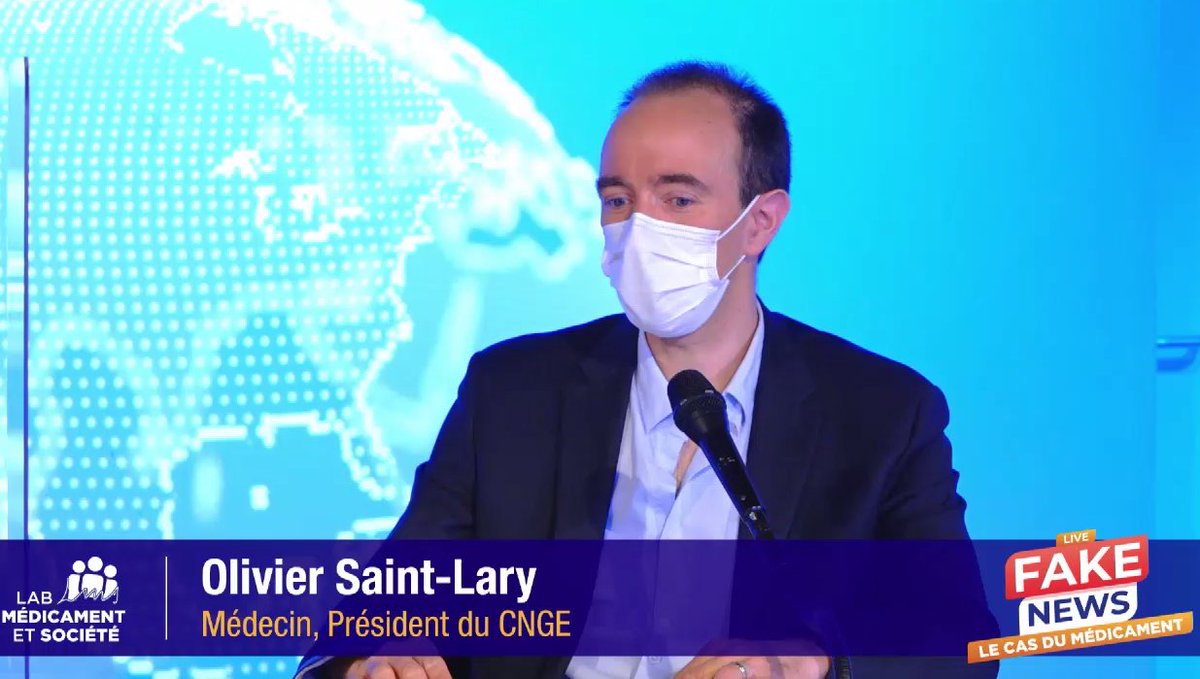 LeemFrance's tweet photo. Colloque #FakeNews : "Une mesure importante pour lutter contre les fake news : formation des professionnels de #santé à l’analyse de la littérature scientifique " - Olivier SAINT LARY, Médecin généraliste et Président du @CNGE_France @PIFOP #pharmafacts https://t.co/zC6hw54ofk