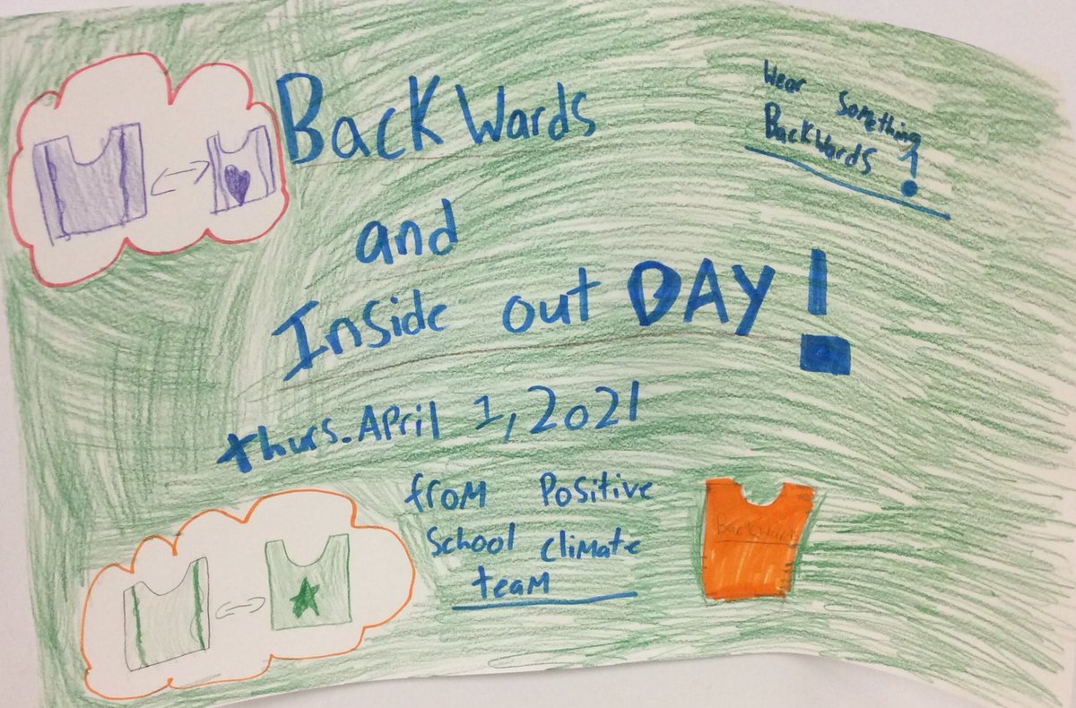 PEmillgrove's tweet photo. What a day at Millgrove! Backwards and Inside Out Day. April Fools Day! Then we started the day outside doing the Bunny Hop! #beingphysicallyactive #bunnyhop #HSCertES @opheacanada https://t.co/GG7W1K6Z29