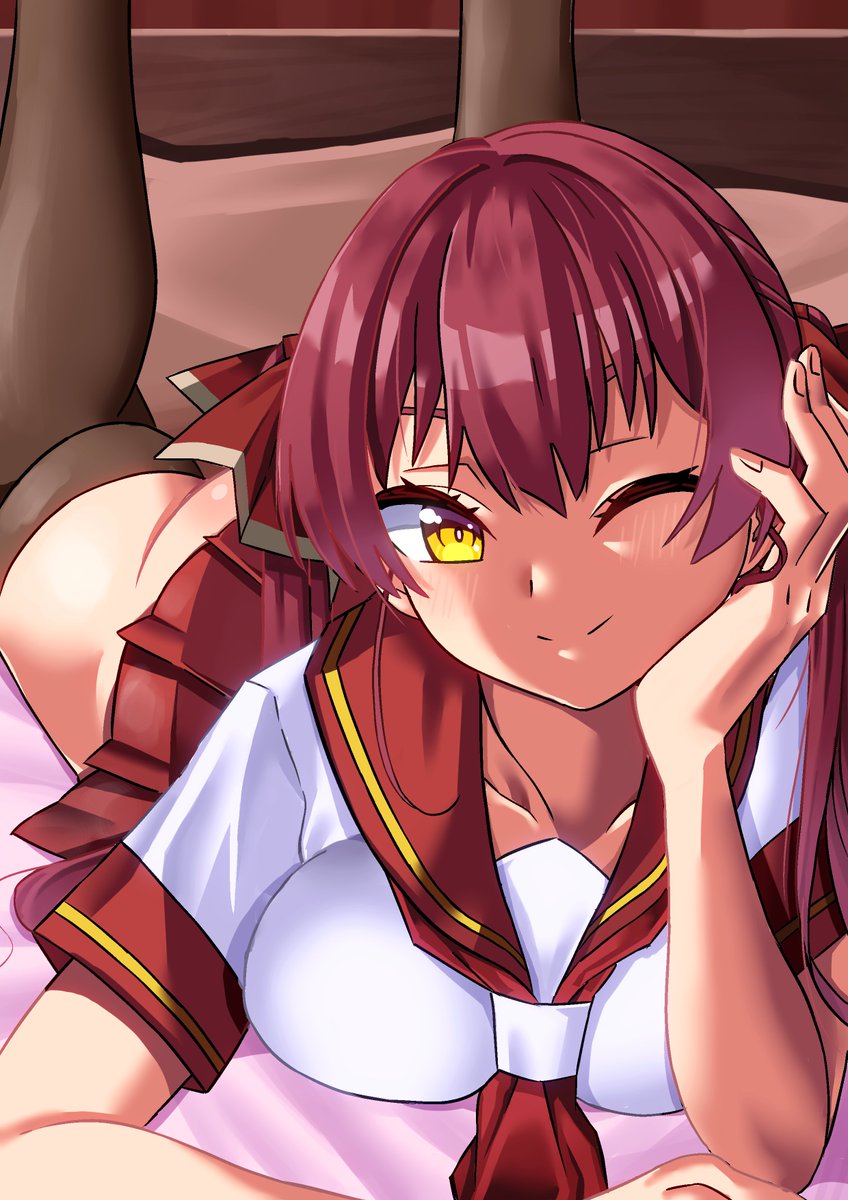 セーラー服マリン船長描きたかったので
 #マリンのお宝 