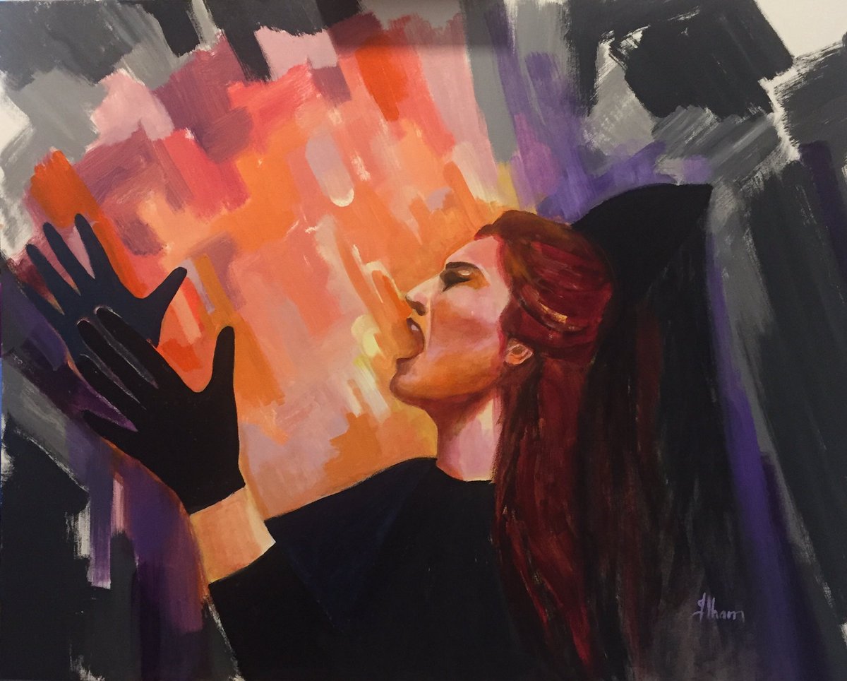 IlhamMajure's tweet photo. La Saeta de Semana Santa. Saeta of Good Friday, acrylic. https://t.co/mYk3XHS5QI