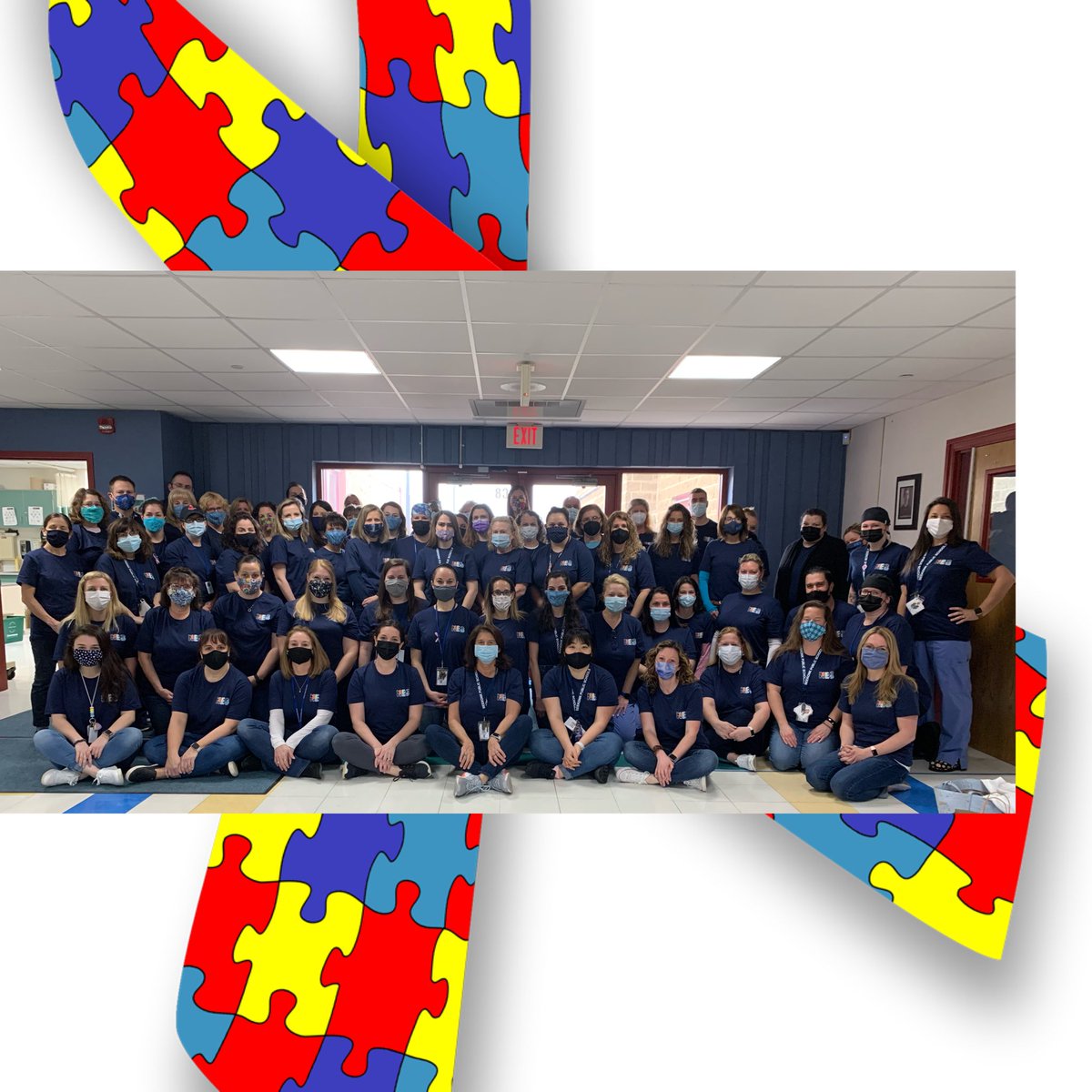 April is #AutismAwarenessMonth we kicked off the month of #AutismAcceptance in our blue!