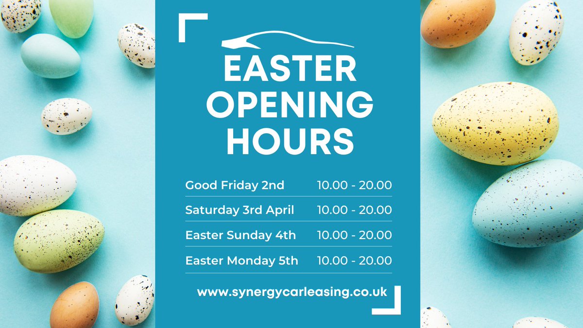 SynergyCarLease's tweet photo. Our leasing egg-sperts are on hand to help this Easter weekend 🐣
Give us a call on 01423 228280 or visit https://t.co/bcP3oP3Sfe today!
#carleasing #carleasedeals #carleaseuk #here2help https://t.co/W1RDRD9W2j