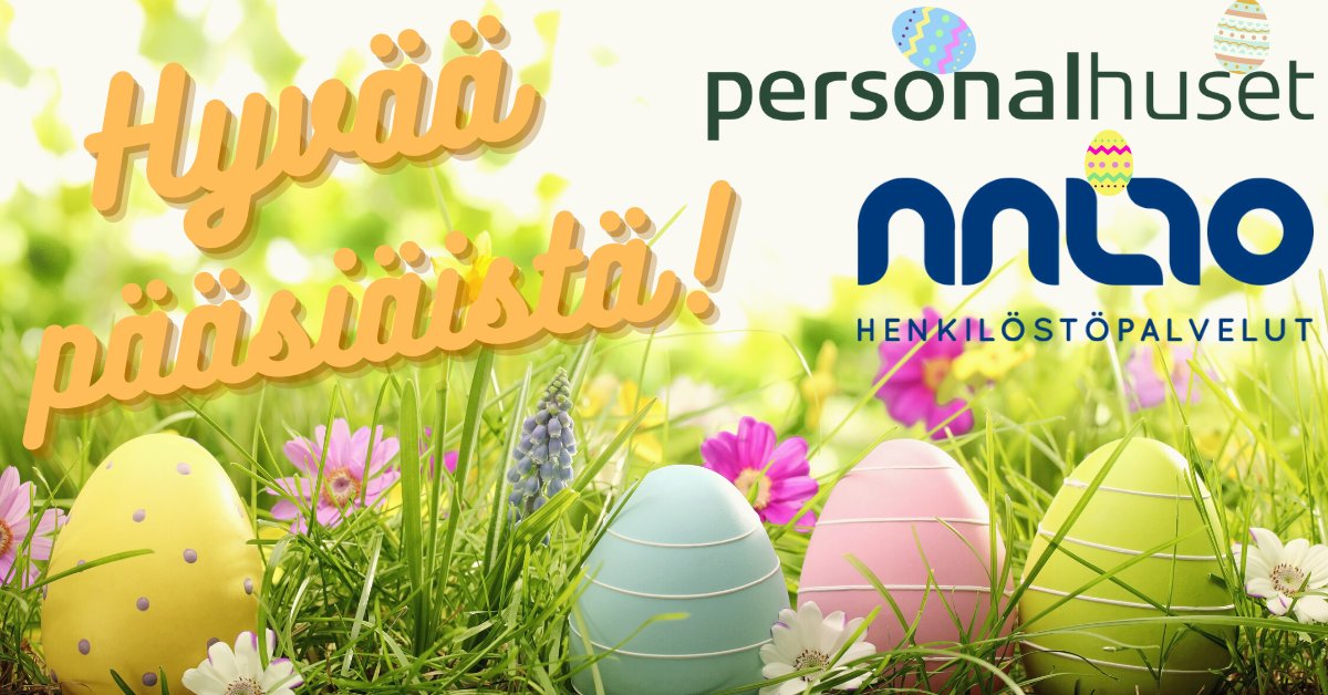 aaltovoima's tweet photo. Aalto Henkilöstöpalvelut ja Personalhuset toivottavat kaikille hyvää ja iloista pääsiäistä! 😊🐰

#Pääsiäinen #Easter #Påsk #Henkilöstövuokraus #Rekrytointi #Työnhaku #Työpaikat https://t.co/i7KI61p1Xc
