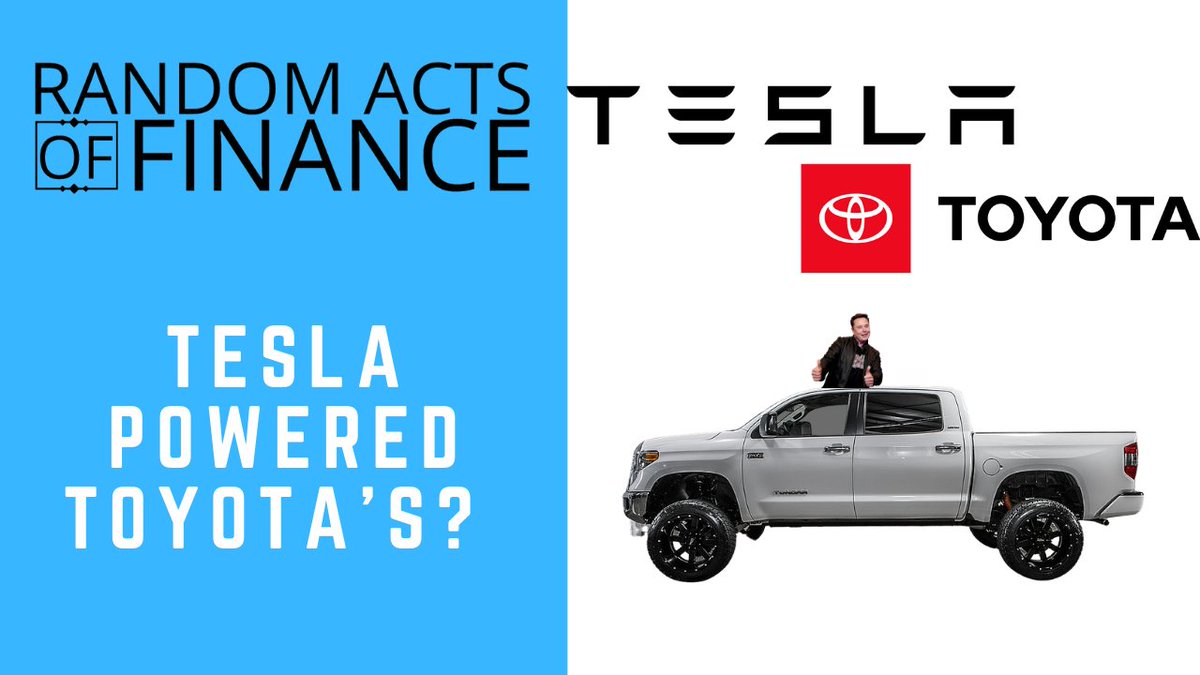 RandomActsOfFin's tweet photo. Toyota Now Powered by Tesla! And Volkswagen Name Change
https://t.co/AUd9ymGmQt

#Tesla #Toyota #Volkswagen https://t.co/WhzkKzsO3p