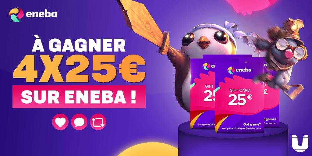 Un33dTFT's tweet photo. et pleins d'autres dingueries ! 

https://t.co/y8fABWBa5z

Pour fêter ça, nous lançons dés maintenant un nouveau Giveaway, 4x25€ de cartes cadeaux Eneba à gagner ! Pour participer, Follow @EnebaFr &amp; @Un33dTFT , RT ce Tweet ! Bonne chance à tous

TAS le 05/04 à 18h en live ! https://t.co/if9ajFt8FE