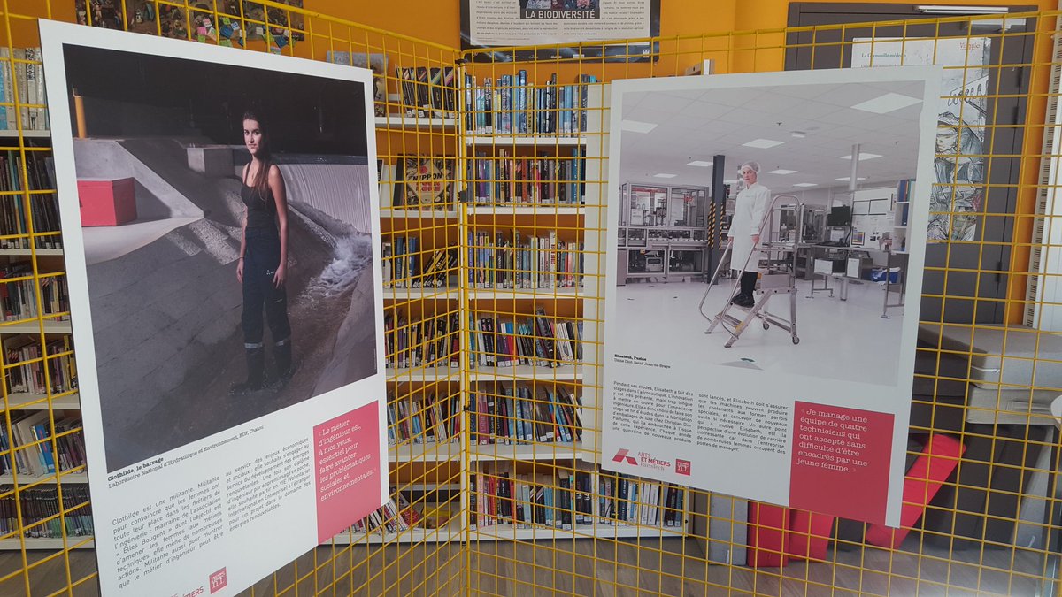 CDIBalzac61's tweet photo. EXPO : "TECHNOLOGIE n.f." 18 portraits de femmes élèves ingénieures ou comment sensibiliser nos 3èmes à l'importance de la #mixité dans les filières scientifiques et à la diversité du métier d'ingénieur.e. De quoi déconstruire les stéréotypes et susciter des vocations ! https://t.co/ziyLqn5jXz