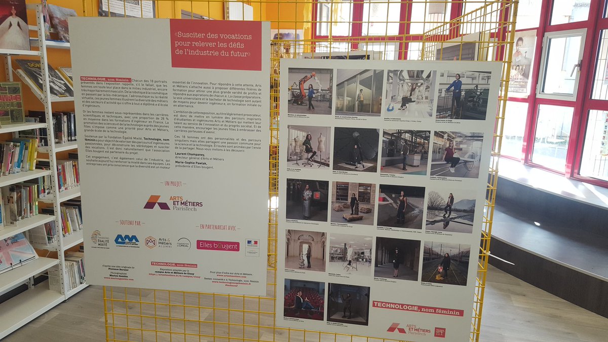 CDIBalzac61's tweet photo. EXPO : "TECHNOLOGIE n.f." 18 portraits de femmes élèves ingénieures ou comment sensibiliser nos 3èmes à l'importance de la #mixité dans les filières scientifiques et à la diversité du métier d'ingénieur.e. De quoi déconstruire les stéréotypes et susciter des vocations ! https://t.co/ziyLqn5jXz