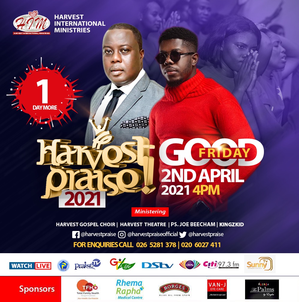 HCITehillah's tweet image. We’re almost there, now! 1 more sleep to #HarvestPraise21!
Watch online and on your favorite Tv stations. #GoodFriday 16:00pm GMT
____
#HP21 #HarvestPraise #dominion #harvestishome