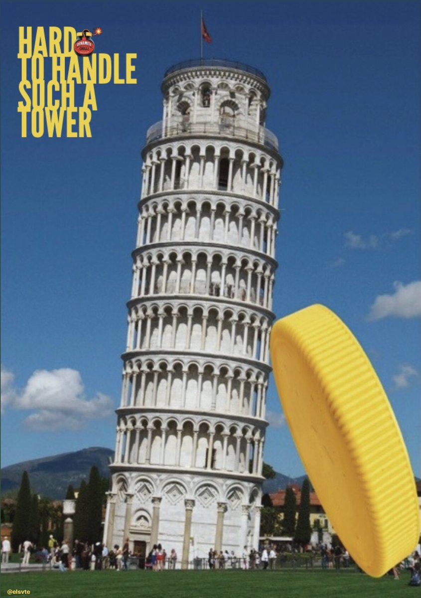 elsvte's tweet image. One Minute Brief of the Day:
Create posters that give us the best clue on where the @Marmite #MarmiteDynamite lid has landed next!! 
@OneMinuteBriefs 

Hard 🔥 to handle such a tower