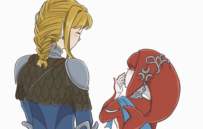 リンク×英傑ヘア#ゼルダの伝説  #ブレスオブザワイルド #BotW #Zelda #zeldafanart 