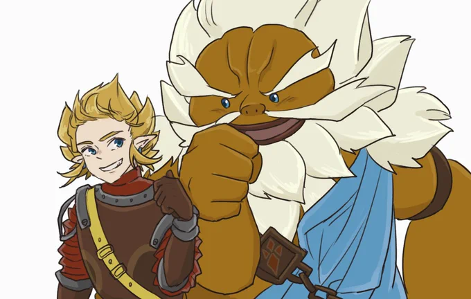 リンク×英傑ヘア#ゼルダの伝説  #ブレスオブザワイルド #BotW #Zelda #zeldafanart 