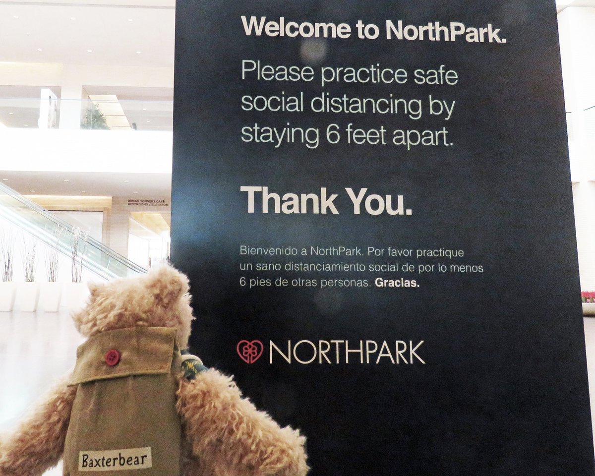 Happy Easter love Baxterbear xx. 
Baxterbear enjoying a visit to <a href="/NorthParkCenter/">NorthPark Center</a> in Dallas. We'd love to see your Baxterbear Easter pictures.