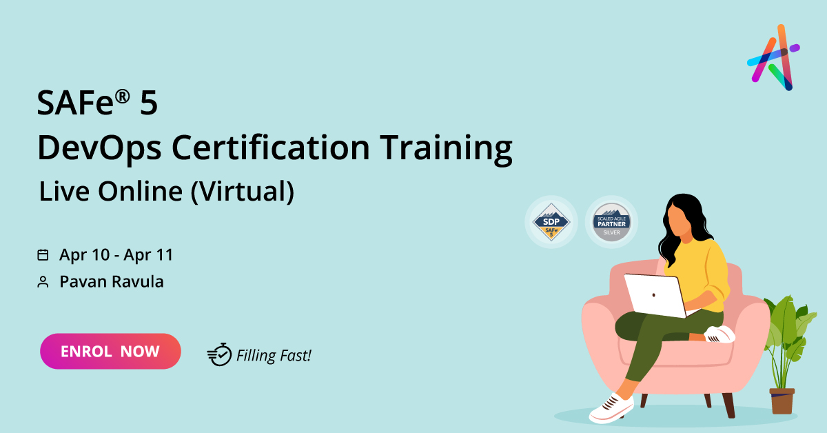 KnowledgeHut's tweet photo. Attend our 2-day SAFe® 5 DevOps Practitioner (SDP) and get comprehensive exam support to get the Scaled Agile Inc.® certification. Be part of the SAFe® Community Platform.

Enrol today! https://t.co/u72Rks9UmB

#devopstraining  #devopsonlinetraining #KnowledgeHut https://t.co/cmMFdqmgu7