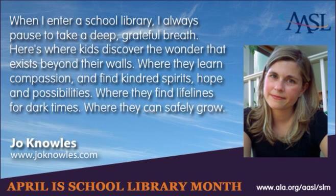 JoKnowles's tweet photo. Have you thanked a school librarian today? #schoollibrarymonth https://t.co/kwYoTbZLB2