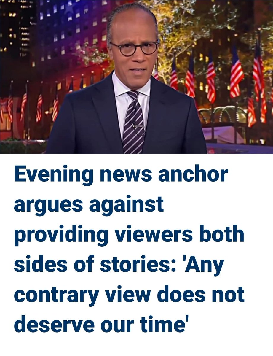 This is creepy and dangerous. MSM is outright admitting... we only need to hear their truth. We have no reason to question...no need to disagree.