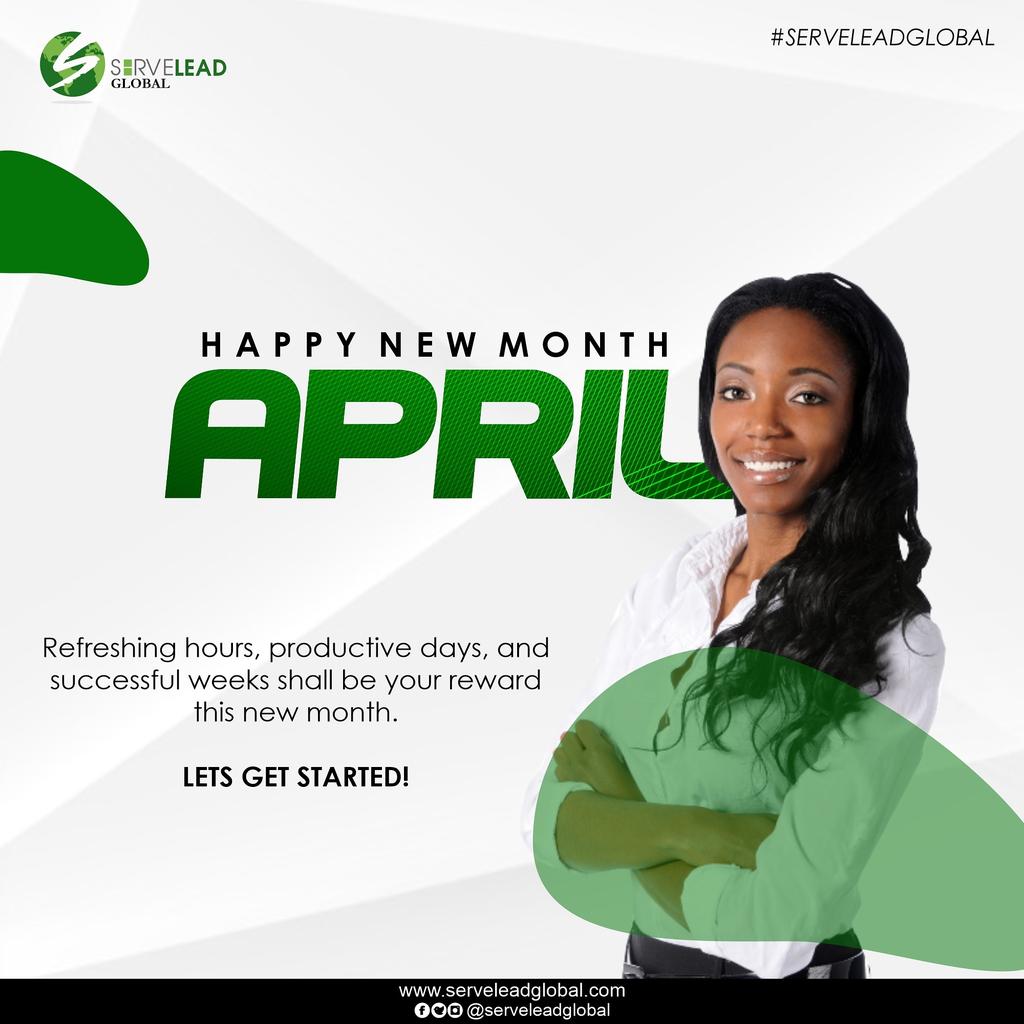 ServeleadGlobal's tweet photo. Welcome to April😊
. 
Happy new month fam!
. 
Let's do more this month

#serve
#lead
#newmonth https://t.co/CExKNkUq9G