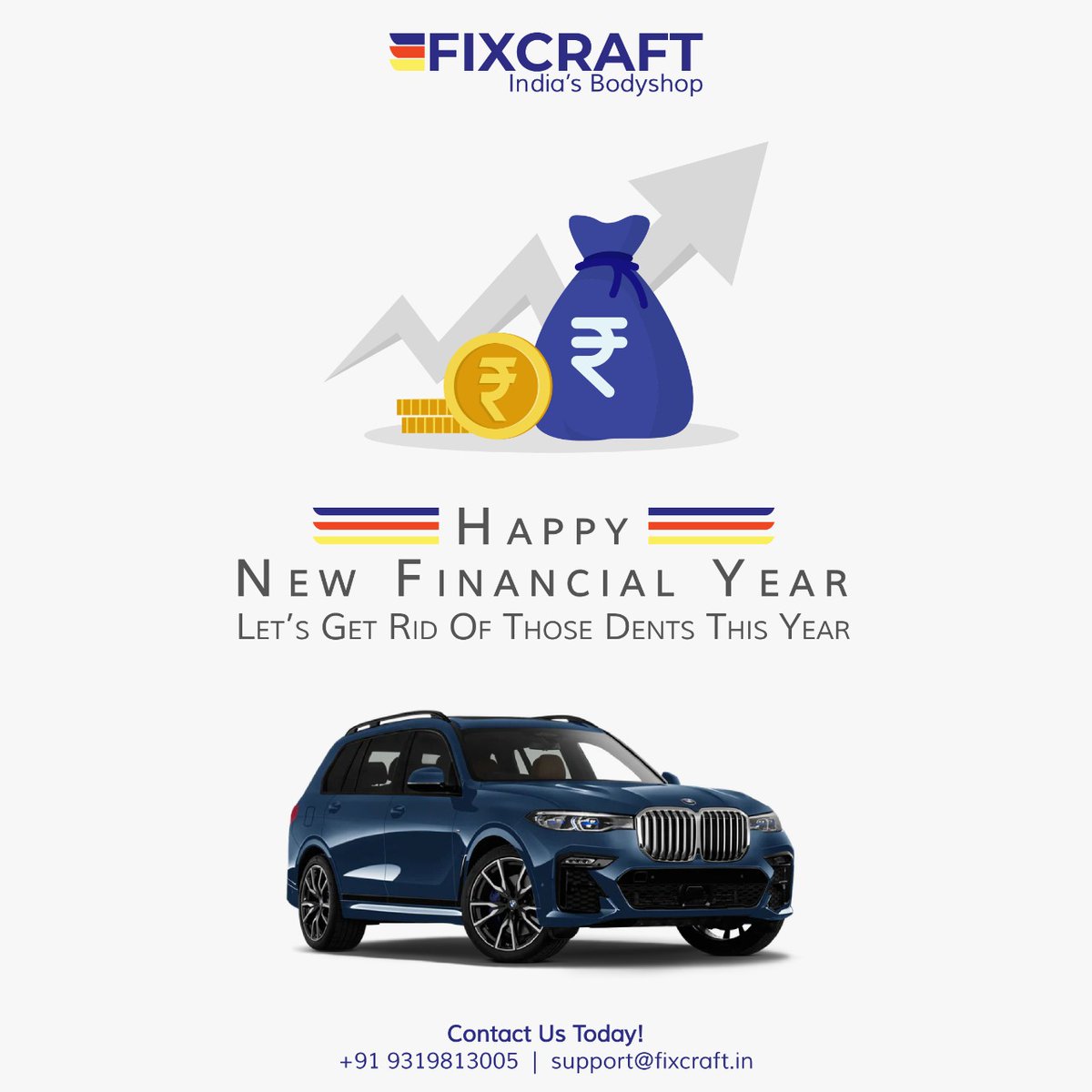 Fixcraft_in's tweet photo. Fixcraft wishes you a Great financial Year 2021-22
Let's give our Car the makeover it deserves!!
#dentingpainting #fullbodyrestoration #caracservice #cardetailing #deepcleaning #windshieldrepair #fixcraft #fixitwithfixcraft #aapkiapniworkshop #delhincr #delhi #noida #gurgaon https://t.co/wV41XqwepB