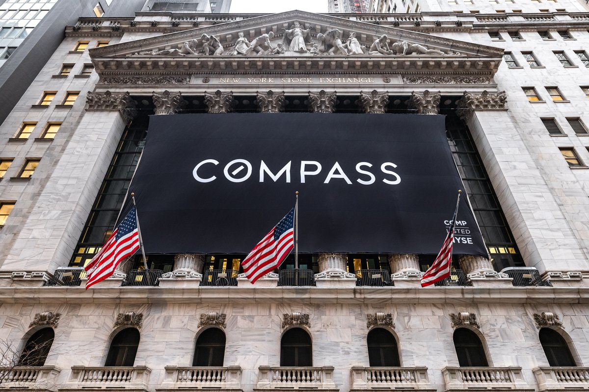 Today we are celebrating the public listing of #COMP at <a href="/NYSE/">NYSE 🏛</a>. Thank you to our Compass employees, agents and clients — today is to celebrate and honor you!