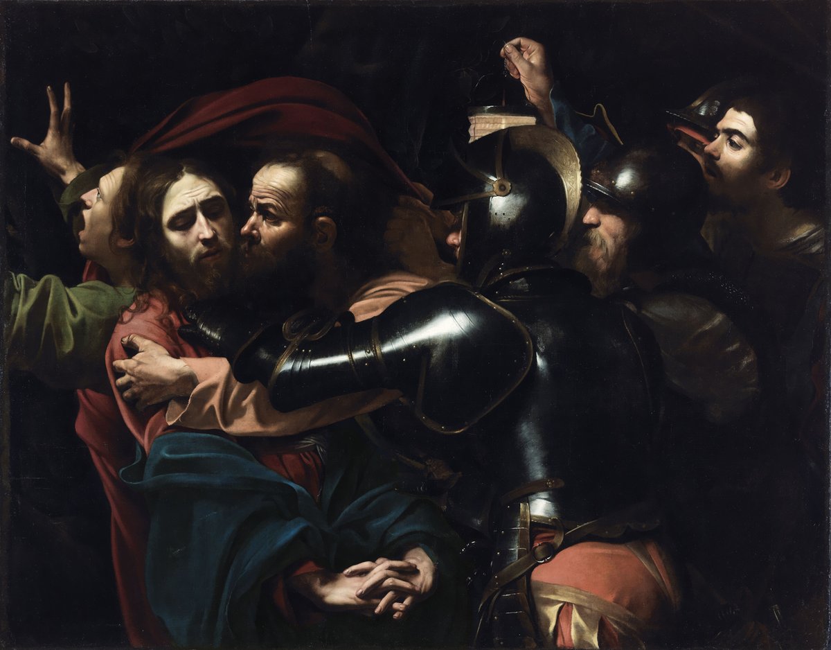 NGIreland's tweet photo. Caravaggio's The Taking of Christ depicts the events of Holy Thursday, but how this painting found its way to the Jesuit House on Leeson Street and then to the Gallery has another intriguing Easter connection, tied up with the events of the 1916 Rising.🔎

https://t.co/i3Kw8iFe1d https://t.co/y1j7o4wNlu