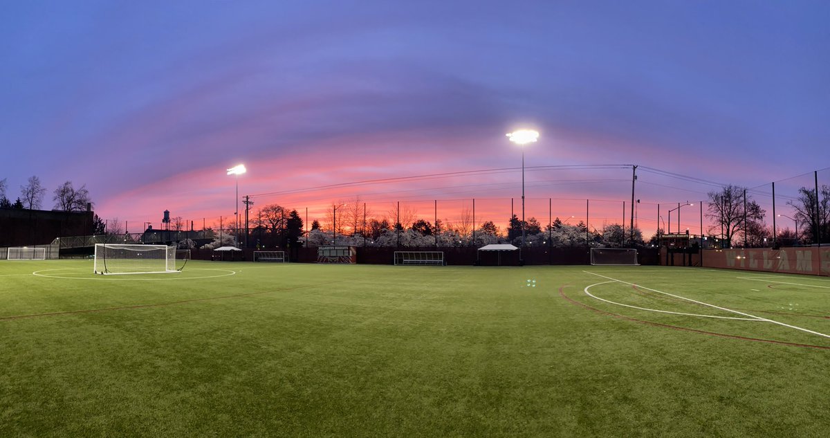 Beautiful morning to be on the pitch!