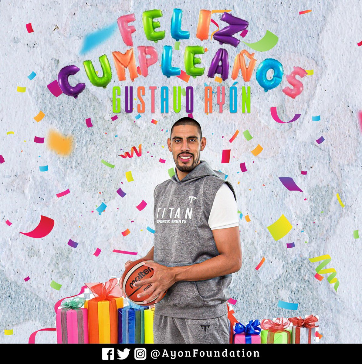 AyonFoundation's tweet photo. ¡Felicidades @AyonGustavo , que cumplas muchos más #Titán🛡! Toda la #FamiliaGAF te envía un gran abrazo y nuestro mejores deseos. https://t.co/tNHiUY4p2W