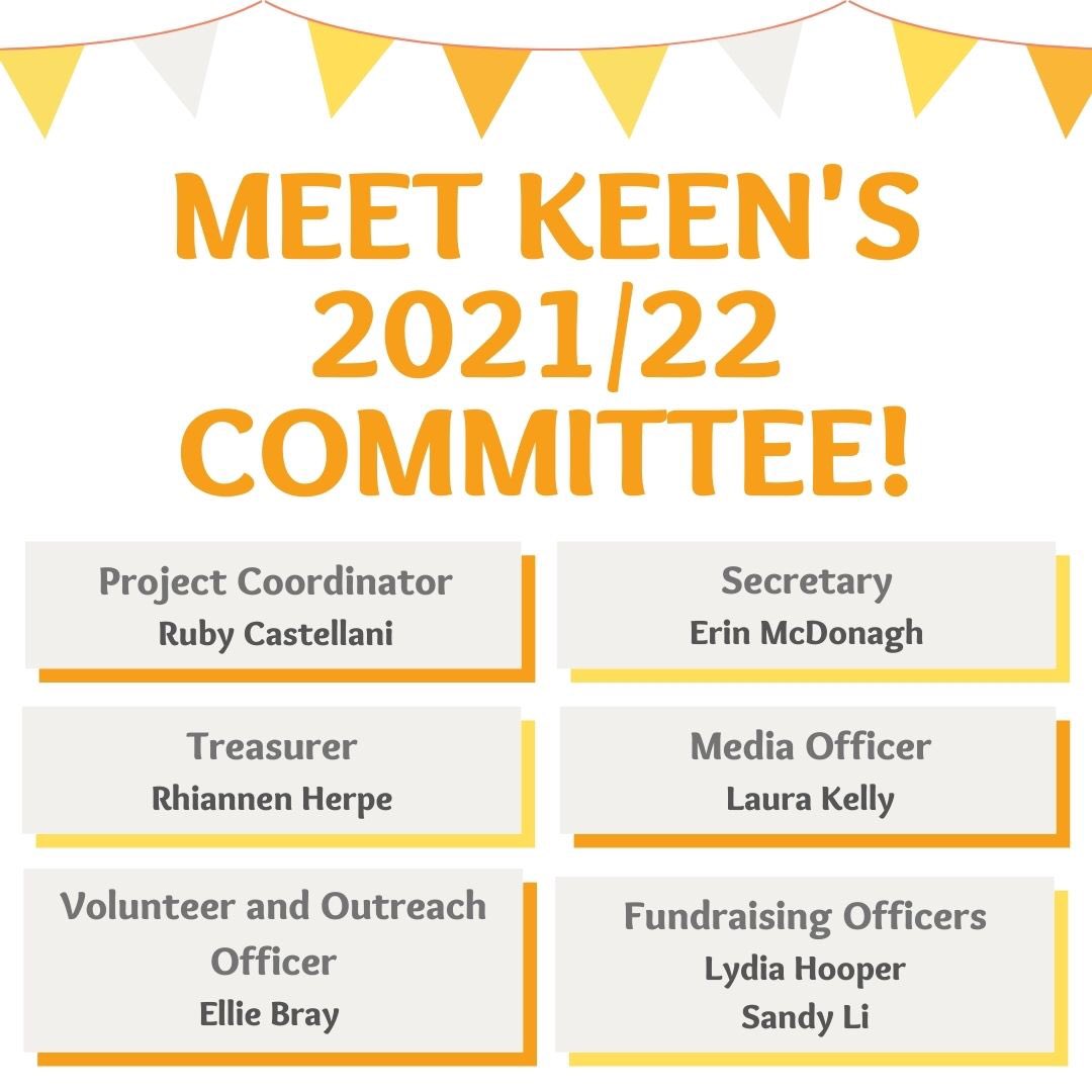 KEENYork's tweet photo. We are delighted to introduce KEEN’s committee for 2021/22! https://t.co/CQndHJzkwy