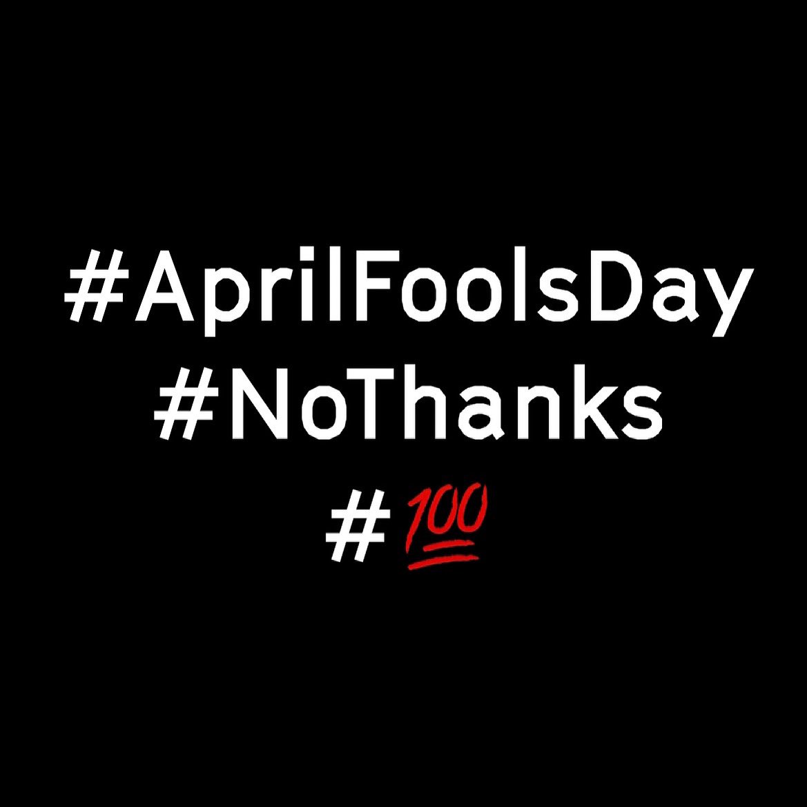 easyTechCare's tweet image. #AprilFoolsDay 
#NoThanks 
#100