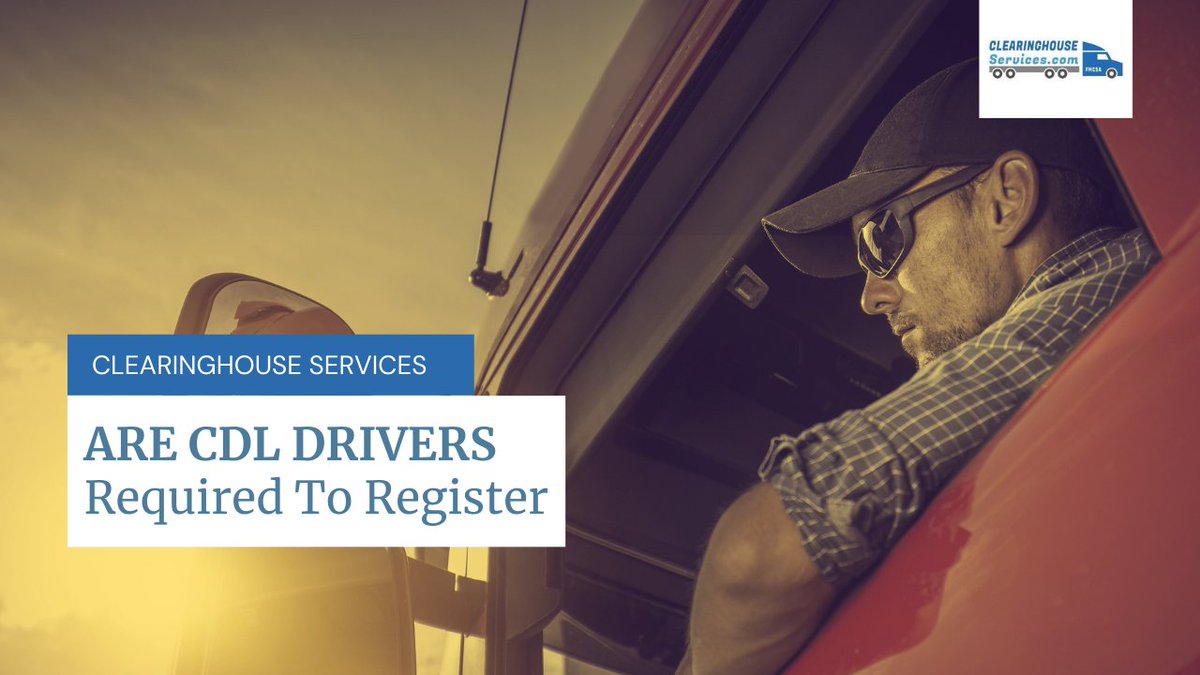 ClearCDL's tweet photo. Today we’re answering the question…

Should CDL drivers register in the new FMCSA Clearinghouse?

👉  Let's get right to it: https://t.co/Lgr1c15rU2 

.
#clearinghouseregistrationfordrivers https://t.co/U0U7MdCAYA