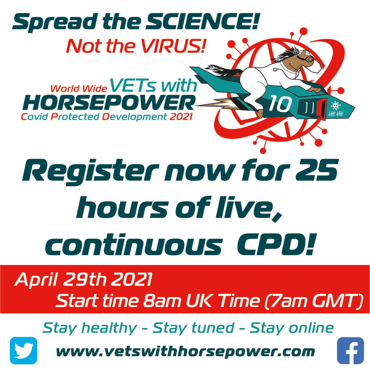 We are delighted that <a href="/VetsWithHP/">VetsWithHorsePower</a> have chosen #Vetlife as one of the charities they are supporting this year!

25 hours of continuous CPD livestream -webinar spaces are limited so book your place today.

ow.ly/NZ1Z50Eep02 

A big thank you for your support! 🐴🏍️