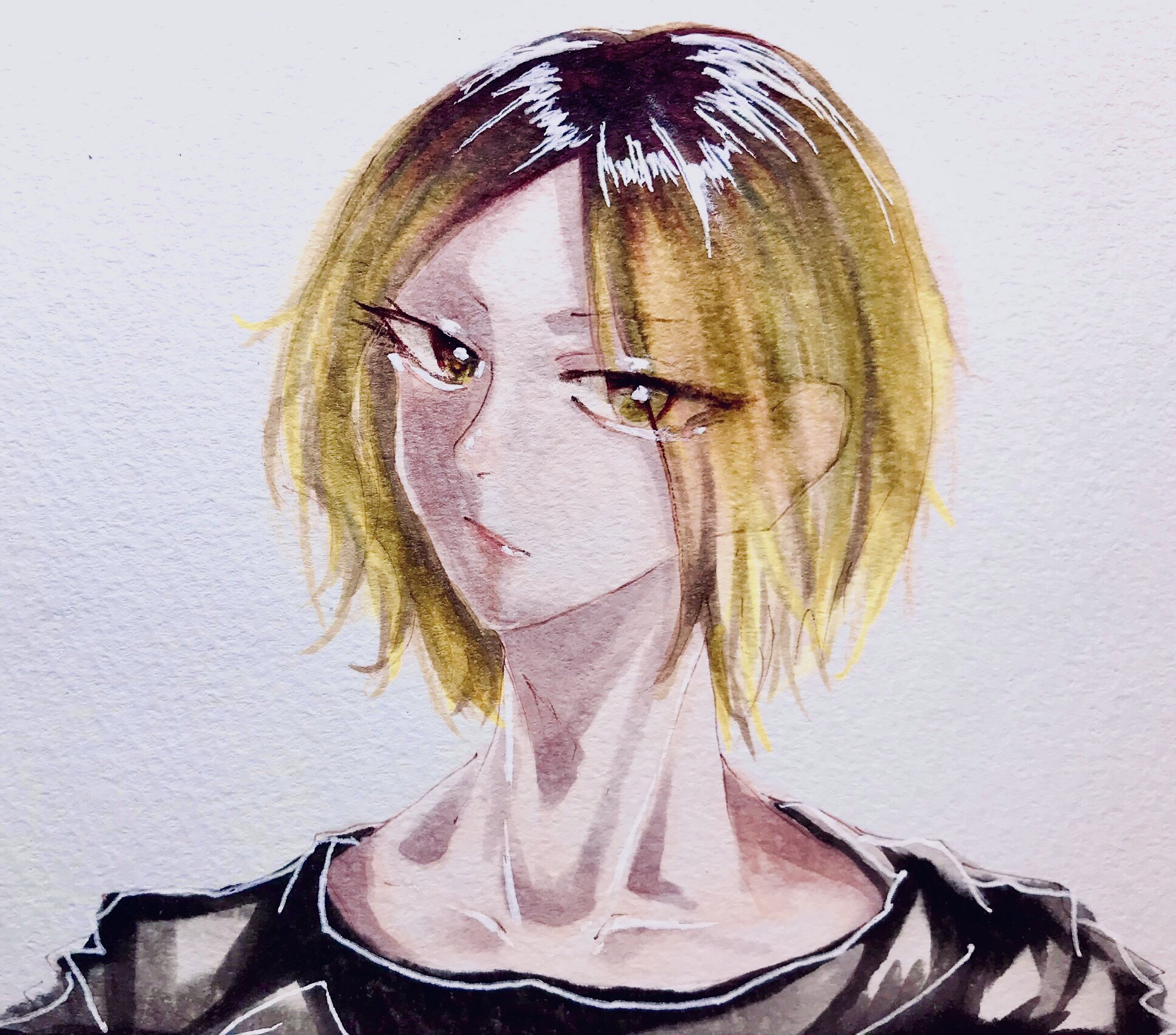 ら 絵描きさんと繫がりたい ハイキュー 孤爪研磨 ハイキューイラスト ハイキュー好きな人と繋がりたい コピックイラスト かっこいい研磨が描きたかった T Co Fxhk3g9c5c Twitter