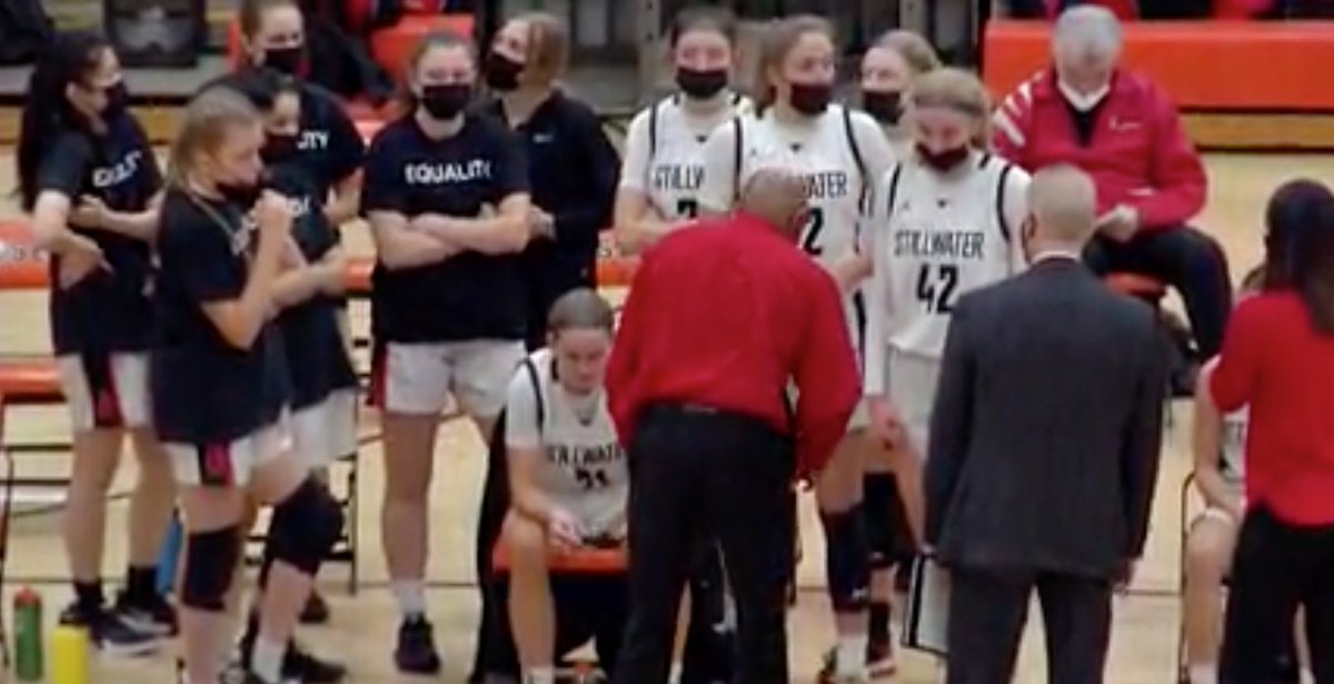 SAHS834's tweet photo. Congratulations to the girls basketball team for making it to the state tournament for a third straight year! The Ponies lost to Chaska (ranked #24 nationally) in the quarterfinals, 75-57. It was Stillwater's only loss of the season. They finished 21-1. #PonyPride @poniesgb https://t.co/irKgiwpa9F