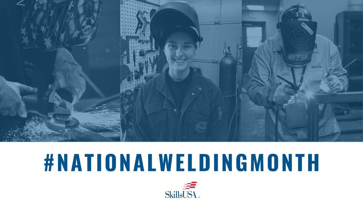 SkillsUSA's tweet photo. The demand for skilled welders will increase as the new technologies require trade work to meet manufacturing needs. Future generations will need to fill the gap. #NationalWeldingMonth #Welding https://t.co/1FwsmHaT1U